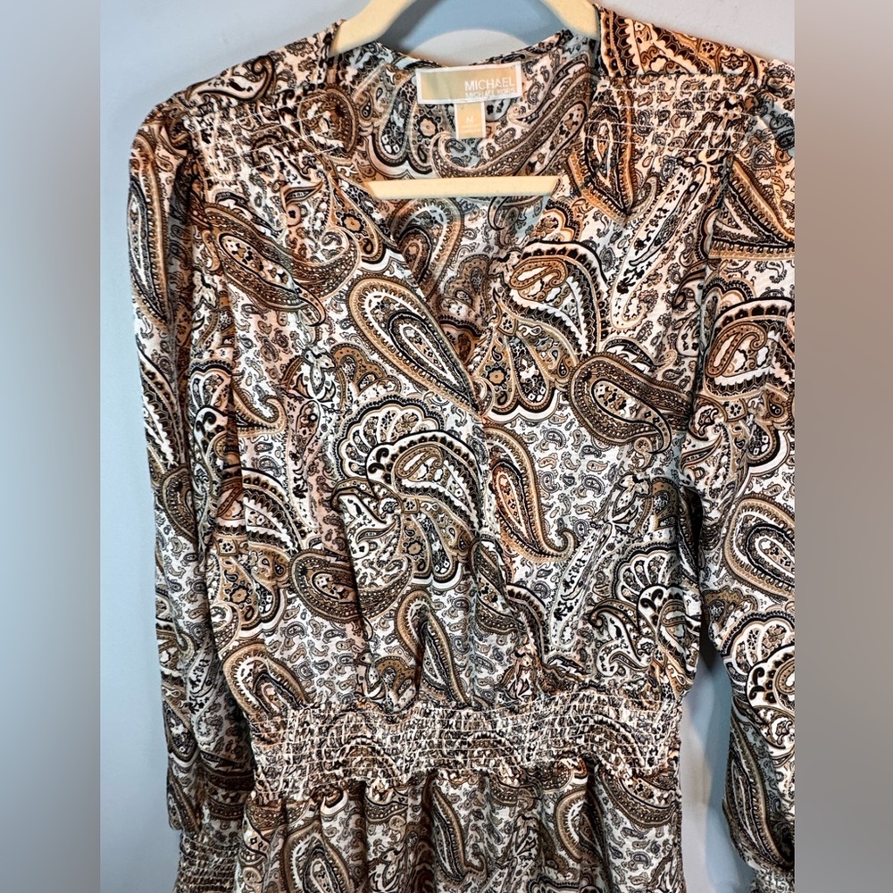Michael Kors Brown Paisley Dress - Picture 3 of 11